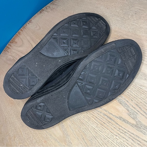 Converse All Star Chuck Taylor Black High Top Canvas Sneakers Monochrome Mens 13 - Picture 9 of 12